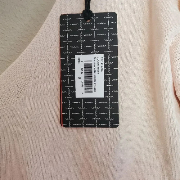 REVOLVE x VIMMIA Blush Pink Shavasana Reversible Sweater - Picture 6 of 8